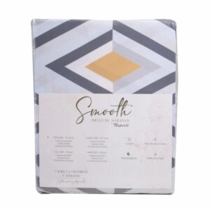 Juego De Sábanas Smooth Imani Gris Claro NOPERTI