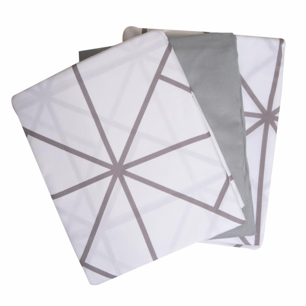 Juego De Sábanas Smooth Shapes Gris NOPERTI - Imagen 3