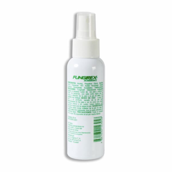 Desodorante Para Pies Antibacterial FUNGIREX 90 Ml - Imagen 2