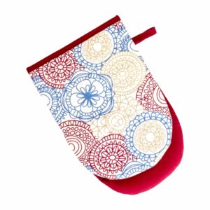 Guante De Cocina Mandalas Vino HECHO AQUÍ 24 X 16 Cm