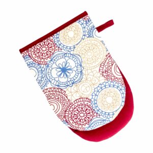 Guante De Cocina Mandalas Vino HECHO AQUI 24 X 16 Cm