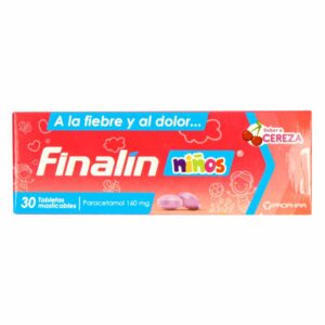 Analgésico Para Niños Sabor A Fresa FINALIN X 30 Uds