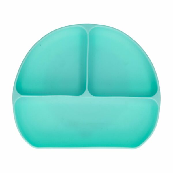 Plato De Silicon Infantil Con 3 Divisiones Y Ventosa BABYS 1 Pieza