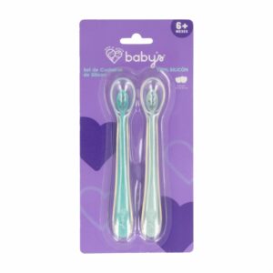 Set De Cucharas Infantiles Con Silicon BABYS 2 Piezas
