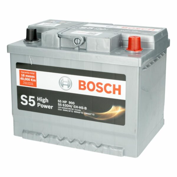 Batería Para Auto High Power S5 BOSCH 55 HP - Imagen 2