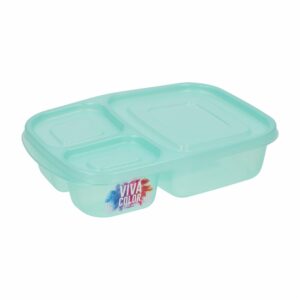 Porta Lunch Con Tapa Verde Perlado Línea Viva Color PLAPASA 0.5 Litros