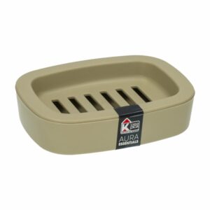 Jabonera Diseño Aura Essential Beige CASA PICA 13X10X3.5 CM