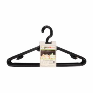 Armador De  Ropa Color Negro GIRA 10 Piezas