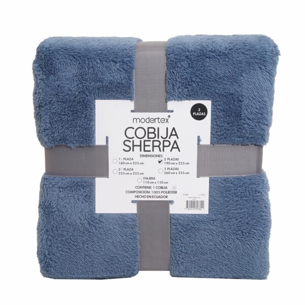 Cobija Sherpa Azul MODERTEX