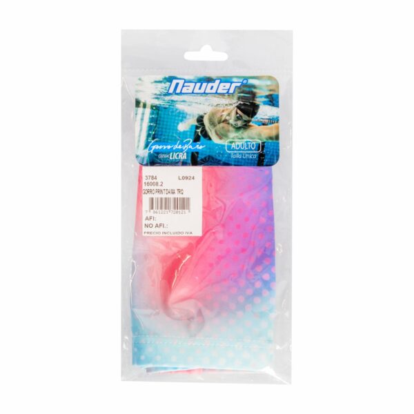 Gorro De Baño Dama Print Turquesa NAUDER Talla Única - Imagen 2