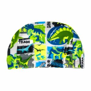 Gorro De Baño Niño Print Verde Neón NAUDER Talla Única