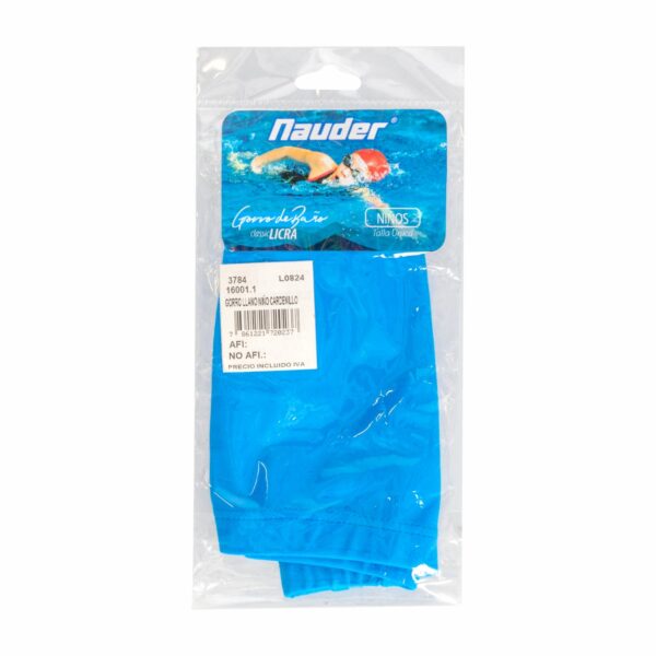 Gorro De Baño Niño Cardenillo Llano NAUDER Talla Única - Imagen 2