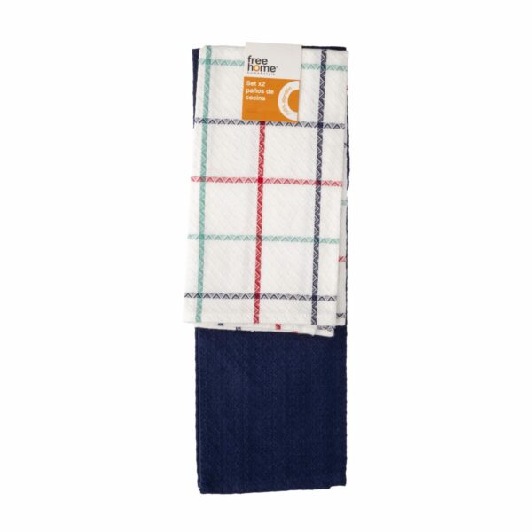 Set De Limpiones Alemanisco Solido Y Alemanisco Azul FREE HOME X 2 Uds