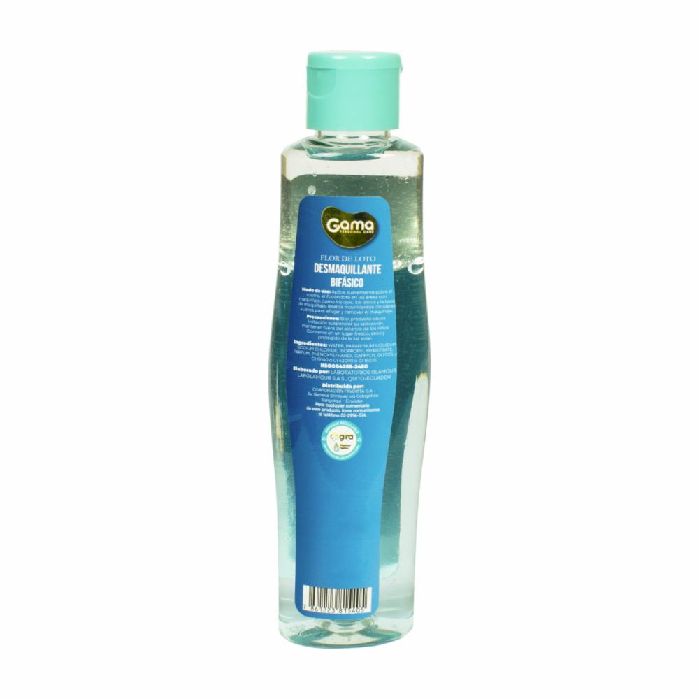 Desmaquillante Bifásico Flor De Loto GAMA 150 Ml - Imagen 2
