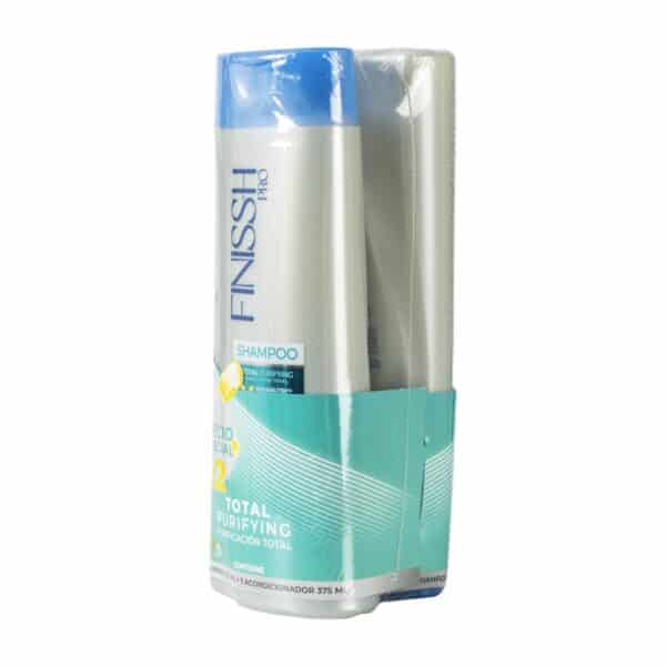 Pack Shampoo Y Acondicionador Total Purifing FINISSH PRO 700 Ml - Imagen 3