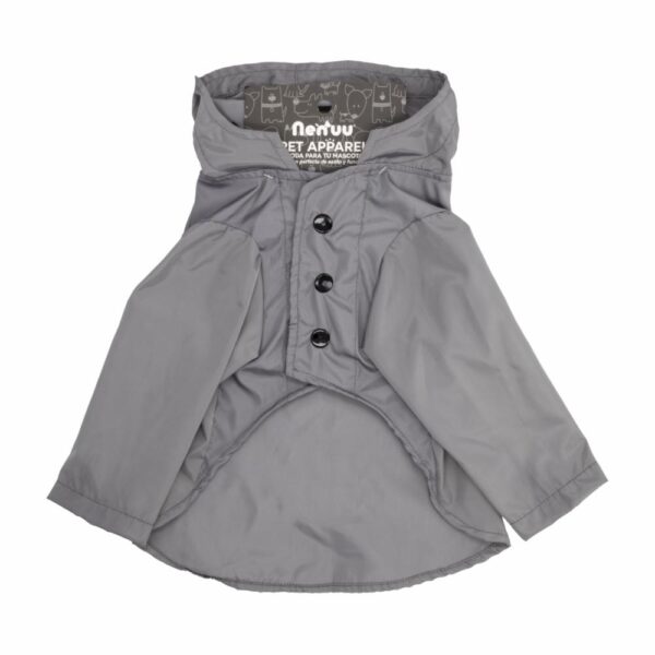 Abrigo Impermeable Para Mascota Color Gris MR. & MRS. Talla Mediano - Imagen 2