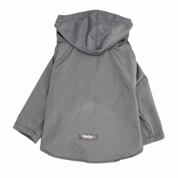 Abrigo Impermeable Para Mascota Color Gris MR. & MRS. Talla Mediano - Imagen 3