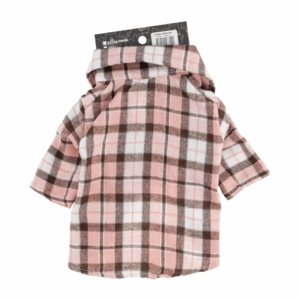 Camisa Leñadora Para Mascota Hembra Color Rosa MR. & MRS. Talla Mediano - Imagen 2