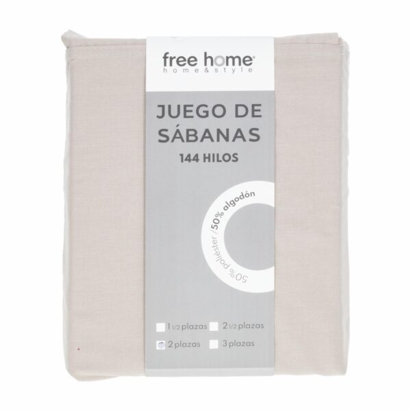 Juego De Sábanas Polialgodón Azul Noche ZIBA HOME - Imagen 8