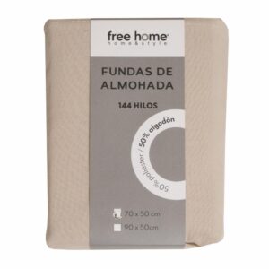 Funda De Almohada Gris Claro ZIBA HOME 70 X 50 Cm