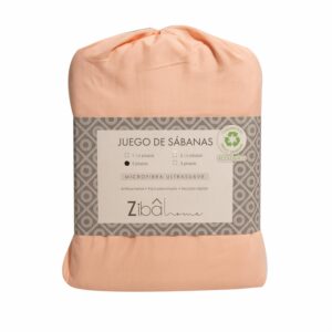 Juego De Sábanas Microfibra Durazno ZIBA HOME