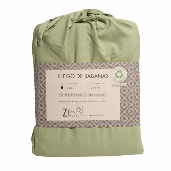 Juego De Sábanas Microfibra Plata ZIBA HOME - Imagen 14