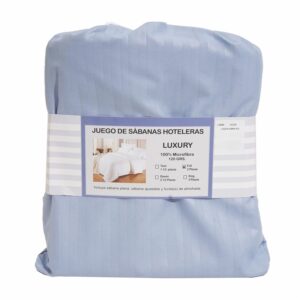 Juego De Sábanas Azul LUXURY