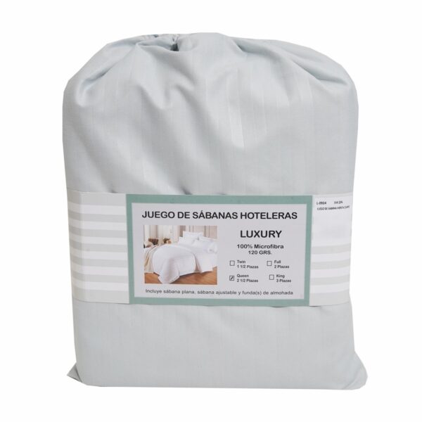 Juego De Sábanas Menta Claro LUXURY