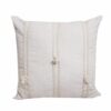Cojín Con Cierre Y Relleno Beige Cordón Líneas POMAROSA 45 X 45 Cm