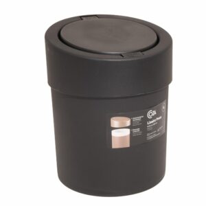 Basurero Con Botón De Apertura Negro COZA 5 Litros