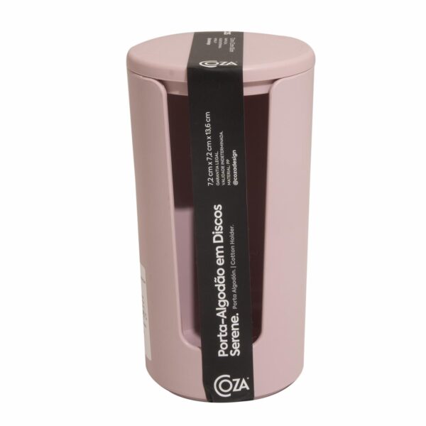 Porta Algodón Serene Rosa Clay COZZA 1 Pieza