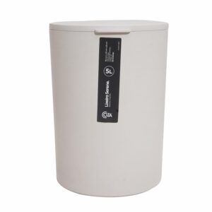 Basurero Con Tapa Light Gray COZZA 5 Litros
