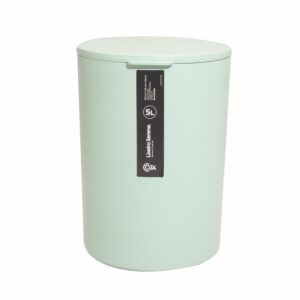 Basurero Con Tapa Verde Jade COZZA 5 Litros