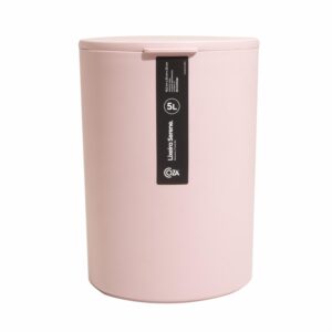 Basurero Con Tapa Rosa Clay COZZA 5 Litros