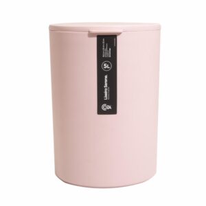 Basurero Con Tapa Rosa Clay COZA 5 Litros