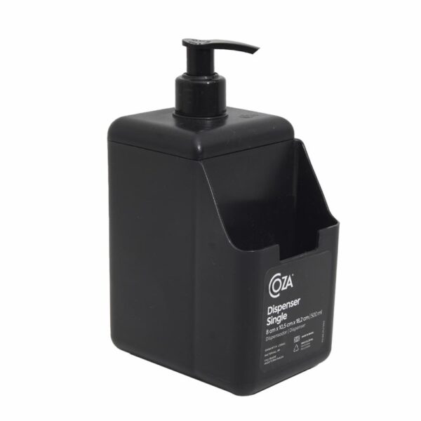 Dispensador De Jabón Con Porta Esponja COZZA 500 Ml