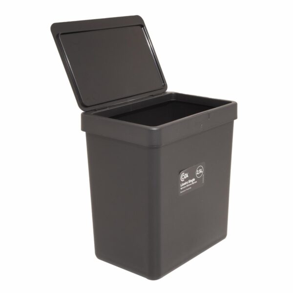 Basurero Plástico Single Negro COZZA 2.5 Litros - Imagen 2