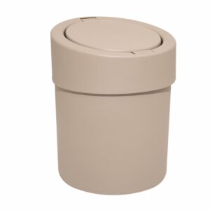 Basurero Con Botón De Apertura Warn Gray COZZA 5 Litros