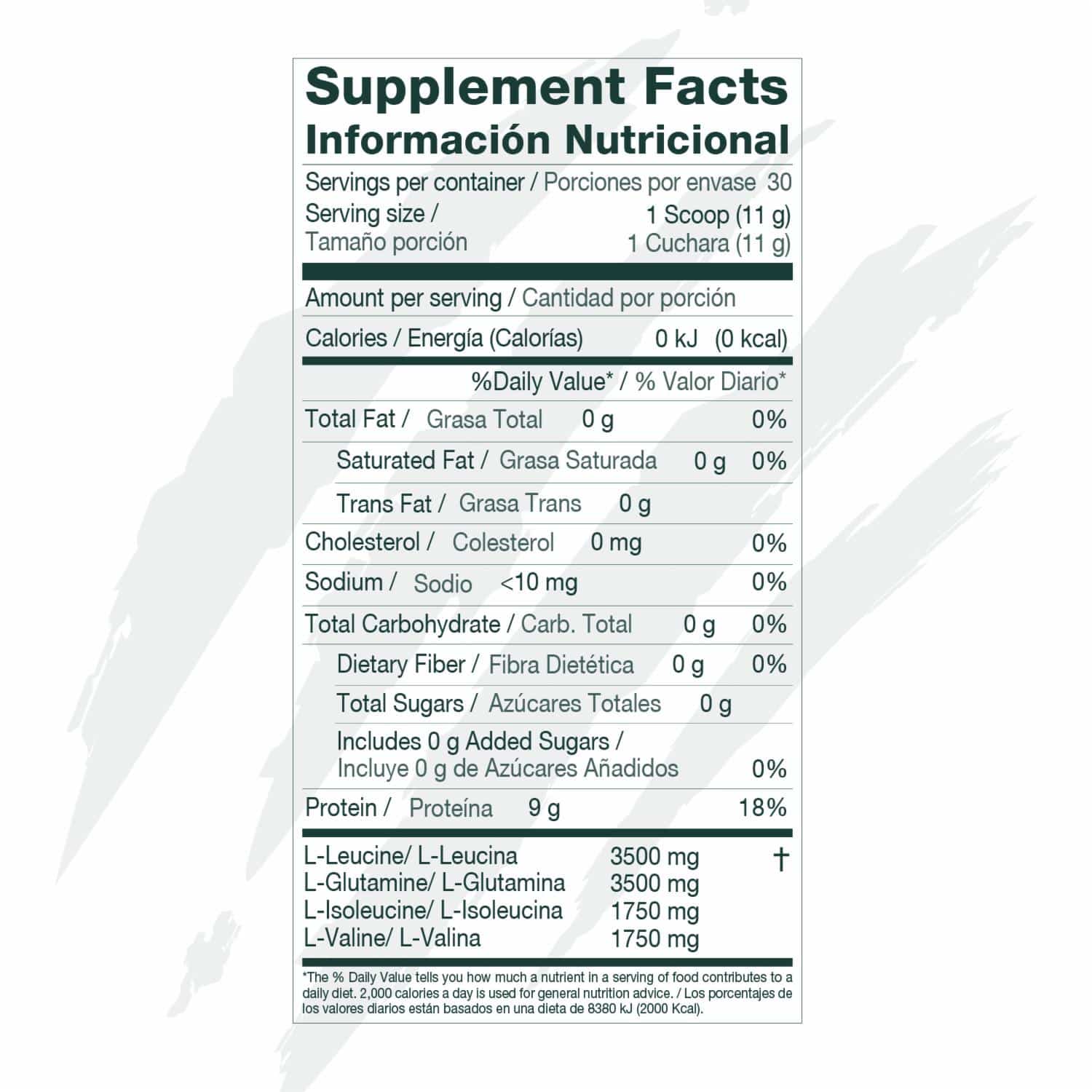 BCAAS Aminoácidos AminoChargeX9 Apple Ice TRIBU NUTRITION 330 G - Imagen 2