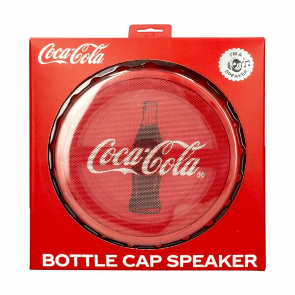Parlante CC-BBC-BTL Tipo Tapa De Botella COCA COLA Rojo - Imagen 2