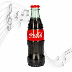 Parlante CC-BBS-CC1 Tipo Botella COCA COLA Negro con Rojo