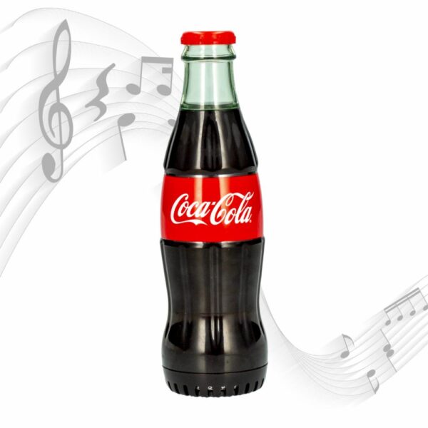 Parlante CC-BBS-CC1 Tipo Botella COCA COLA Negro con Rojo