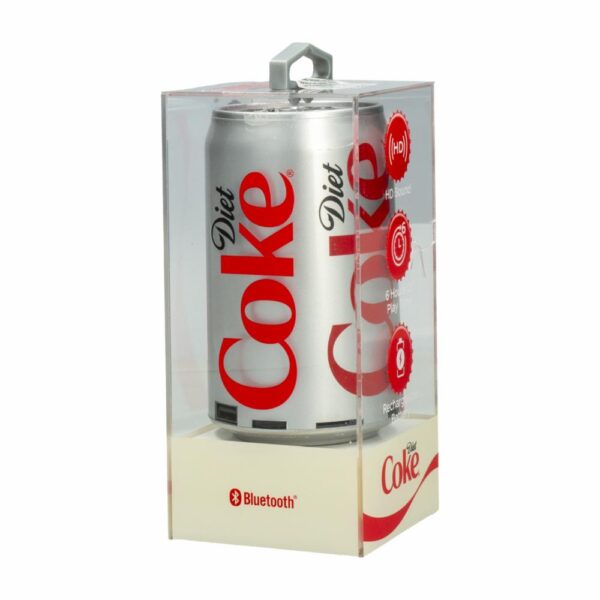 Parlante DC-BCS-DRB Lata COCA COLA Gris Con Rojo - Imagen 2