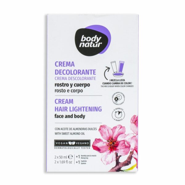 Crema Decolorante Para Rostro Y Cuerpo BODY NATUR 100 Ml - Imagen 2