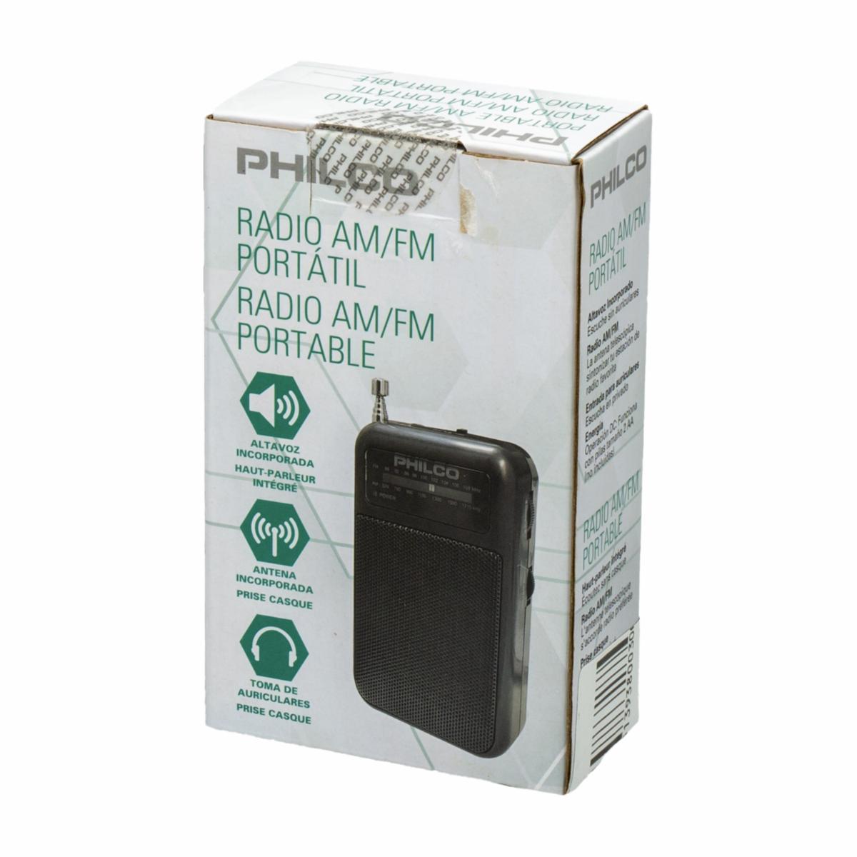 Radio Portátil PHR1000-BK PHILCO AM/FM - Imagen 2