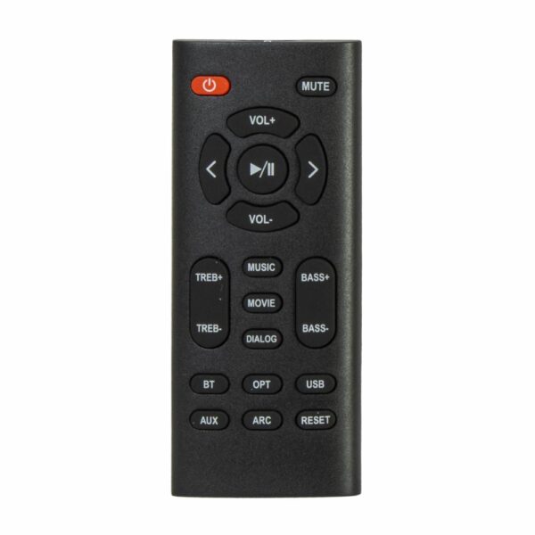 Barra De Sonido Con Subwoofer HD AUDIO Negro - Imagen 2