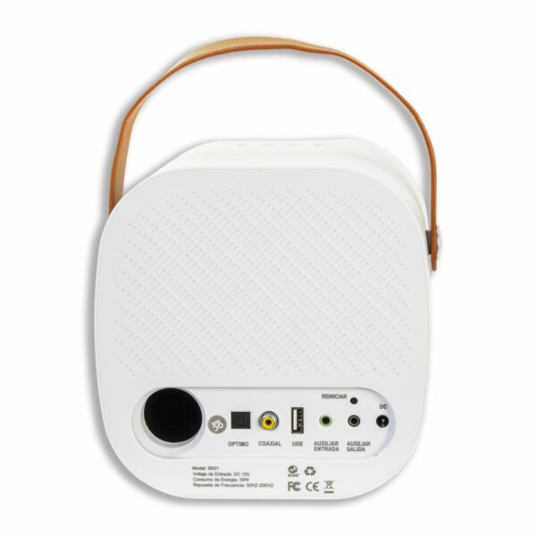 Parlante Karaoke SK01 HD AUDIO Blanco - Imagen 2