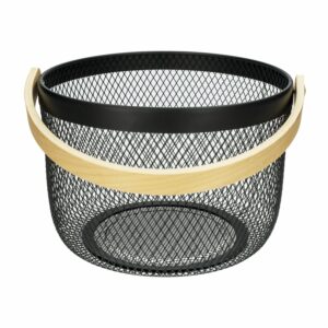 Frutero Redondo Línea Carmel Negro FREE HOME 1 Pieza