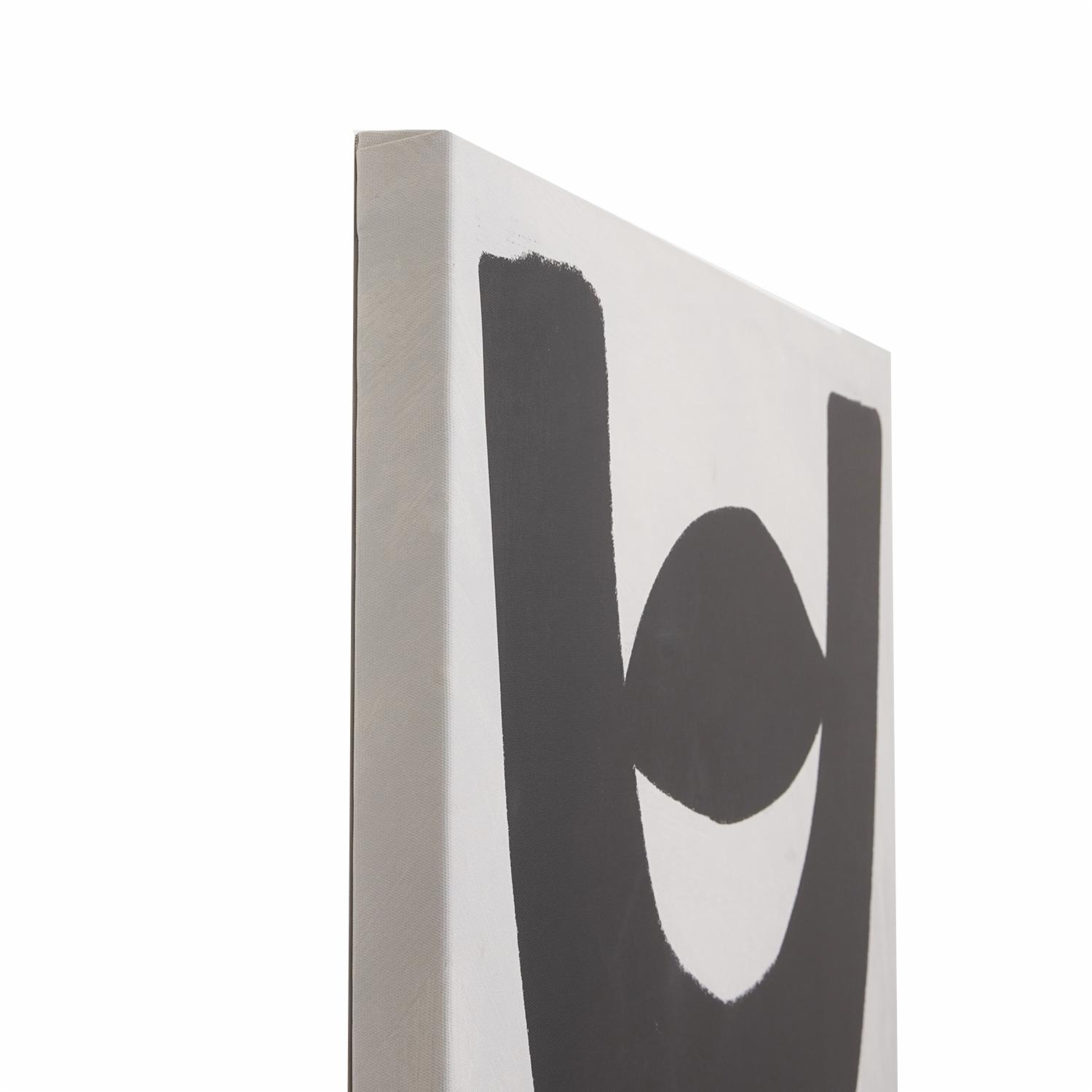 Cuadro Decorativo Diseño Figuras Negras FREE HOME 60X90 CM - Imagen 2