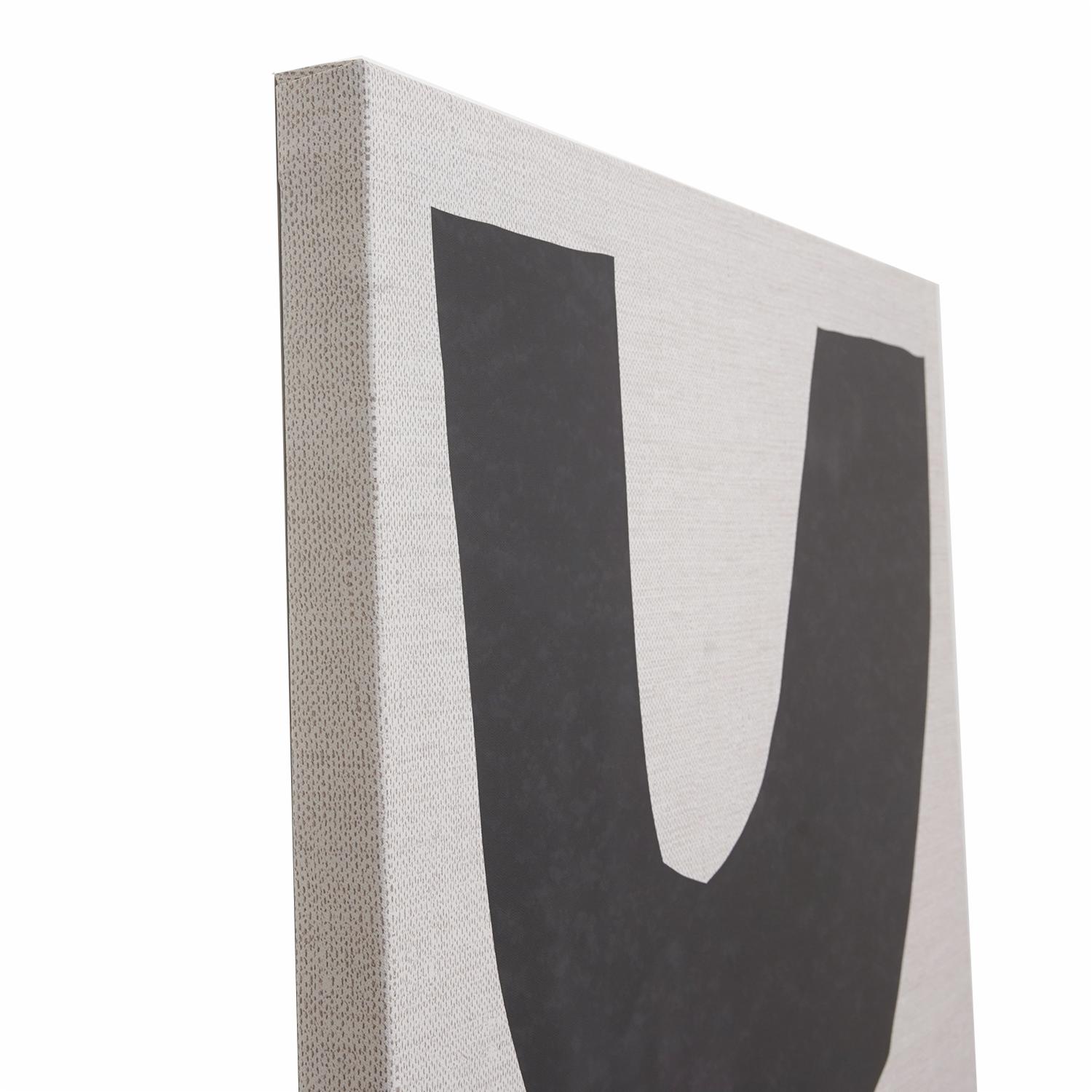 Cuadro Decorativo Diseño Figuras Negras FREE HOME 60X90 CM - Imagen 2